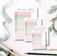 Pastel Weekly To Do List Notepad