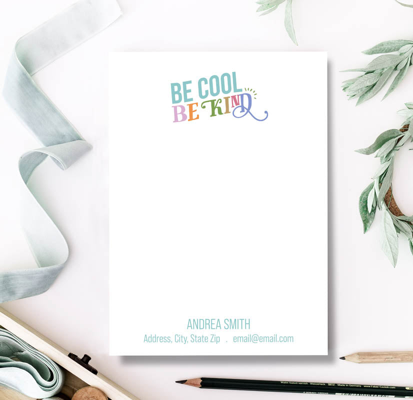 Be Cool Be Kind Swash Notepad