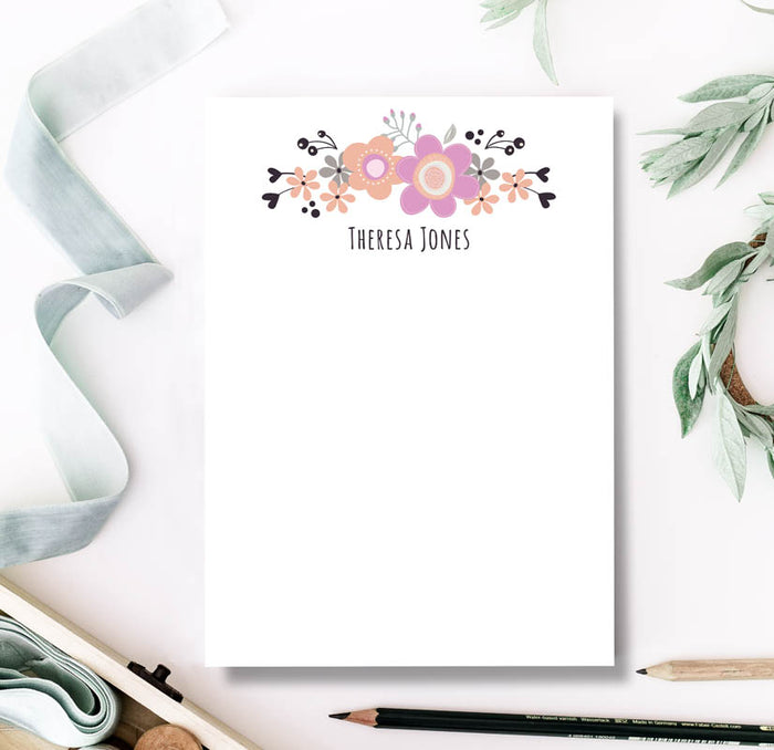 Blooming Flowers Notepad