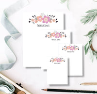 Blooming Flowers Notepad Set