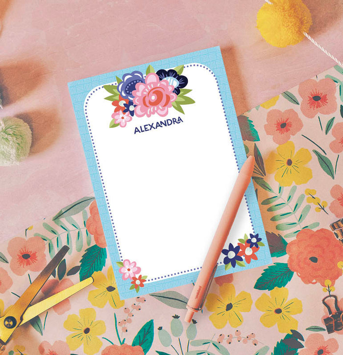 Bold Floral Note Pad