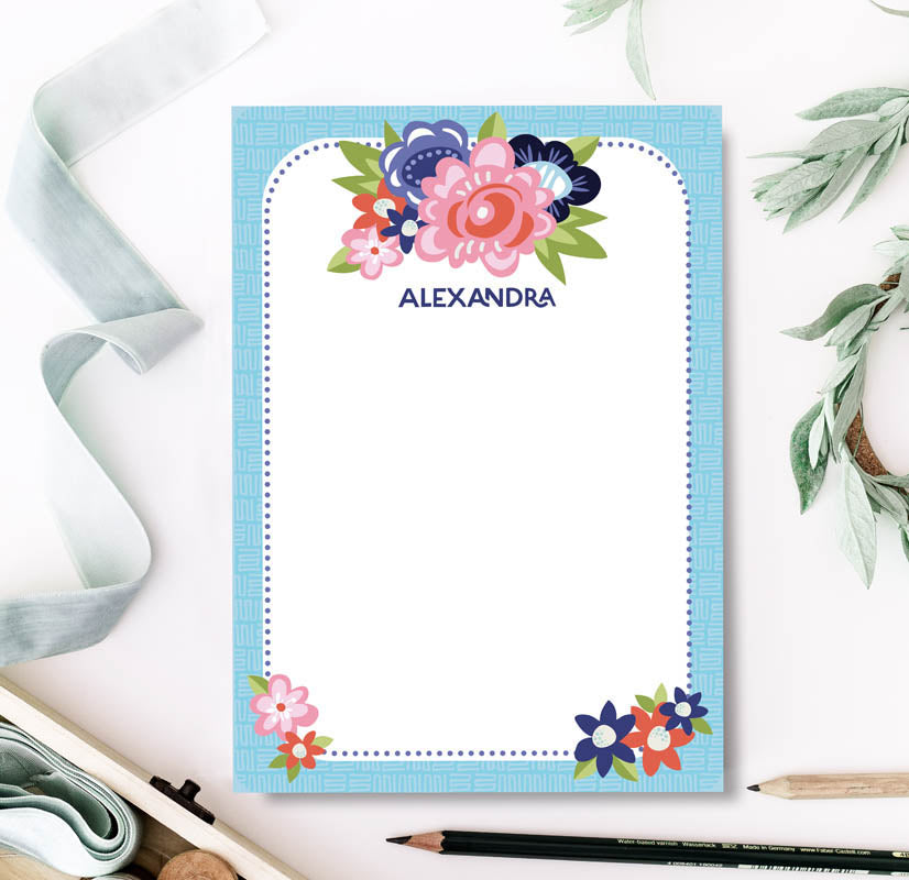 Bold Floral Note Pad