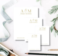 Botanical Monogram Notepad Set