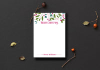 Bright Christmas Leaves Notepad