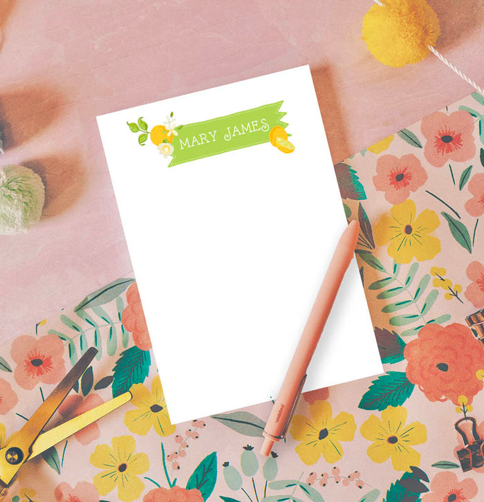 Bright Citrus Notepad