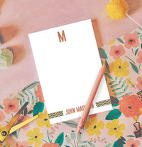 Custom Brown Geo Notepad
