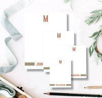 Brown Geo Notepad Set