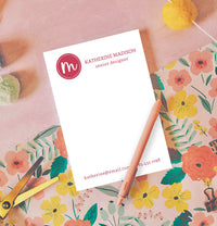 Casual Monogram Notepad