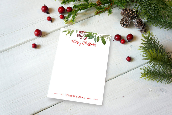 Christmas Merry Berries Notepad