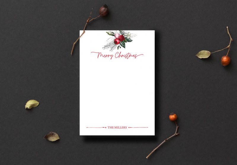 Christmas Berries Notepad