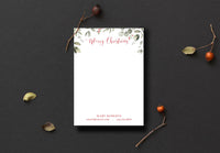 Christmas Holly Leaves Notepad