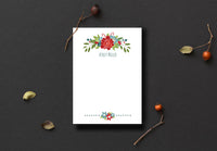 Christmas Primrose Notepad