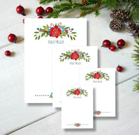 Christmas Primrose Notepad Set