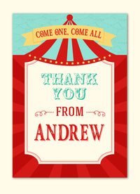 Circus Theme Note Card