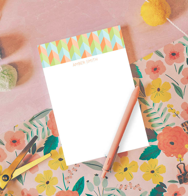 Creamsicle Custom Notepad