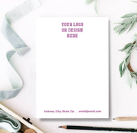 Your Logo Custom Note Pad