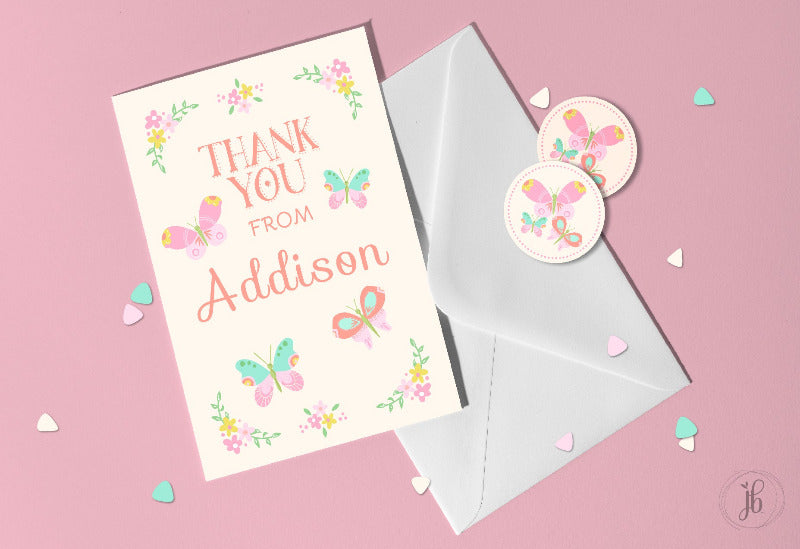 butterfly note card set