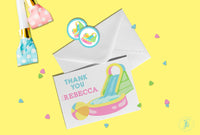 Waterslide Party Note Card Set