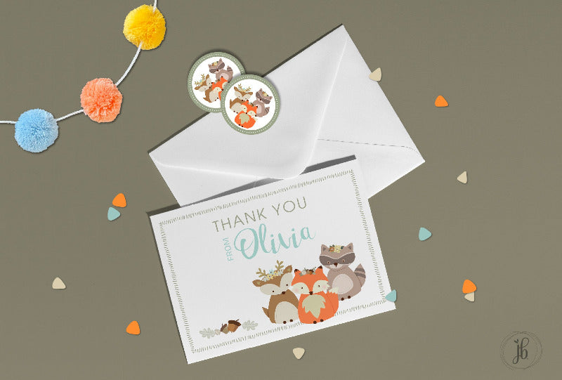 Woodland Friends Note Card Set