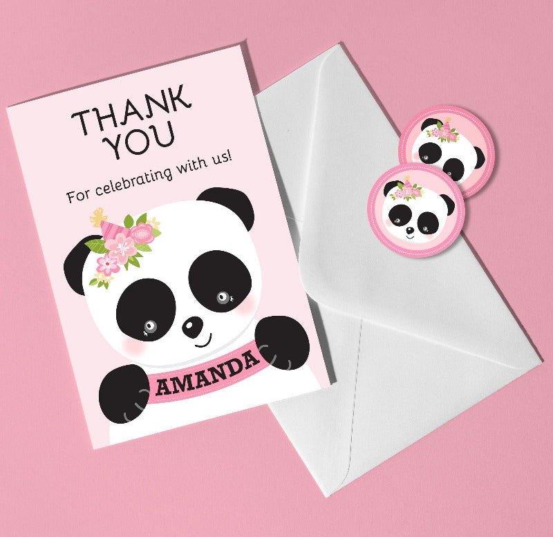 Cute Panda Note Card