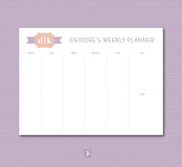 Desert Bloom Weekly Plan Note Pad