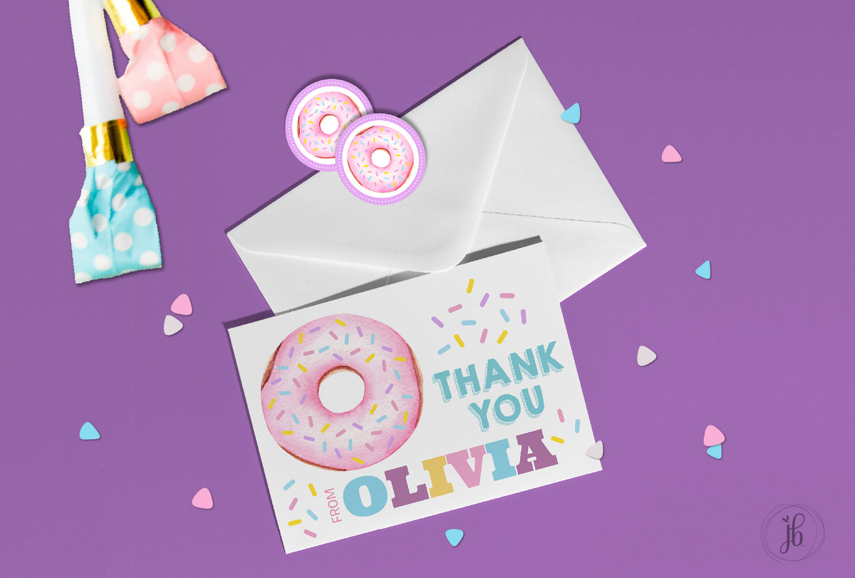 Donut Party Note Card