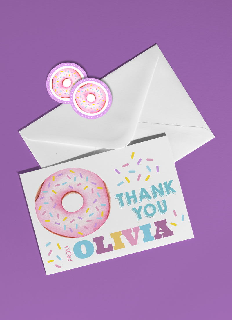 Donut Party Note Card