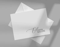 Elegant Script Note Card