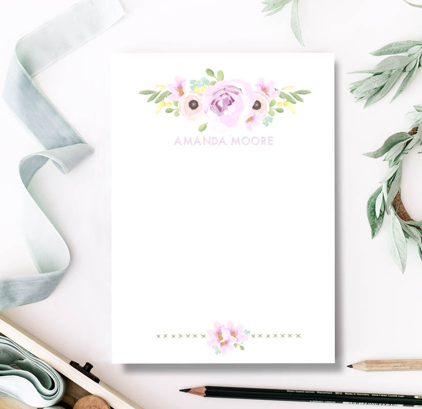 Pastel Roses Notepad