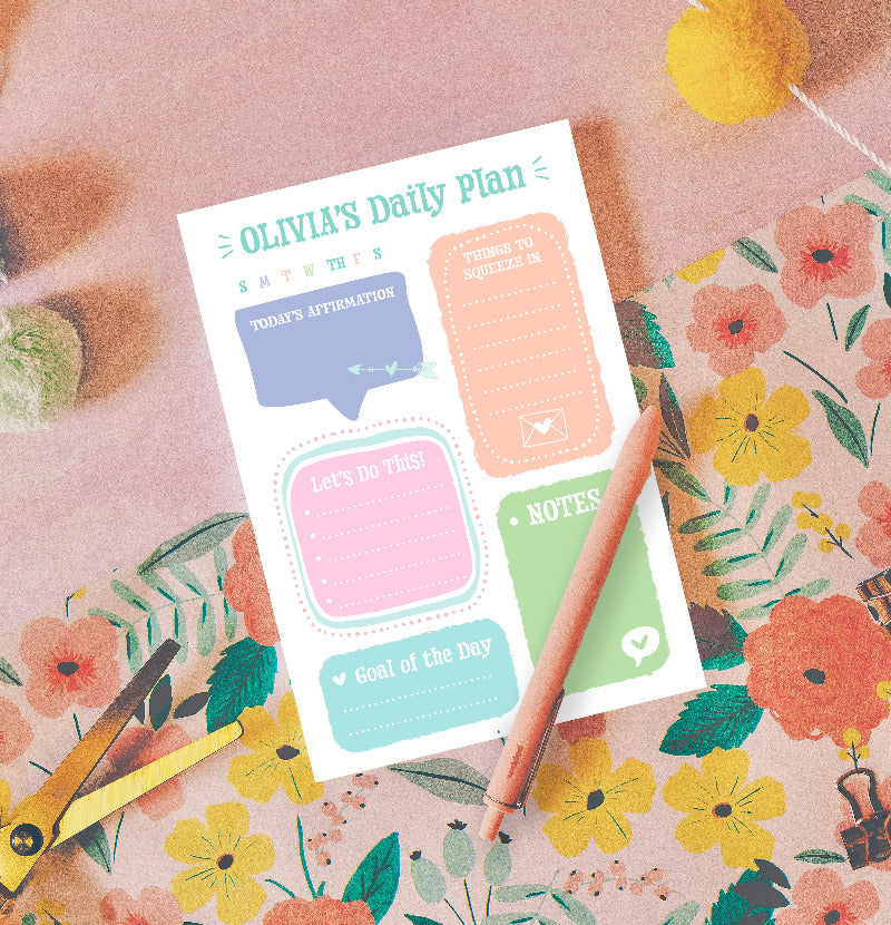 Fun Daily Plan Writing Pad