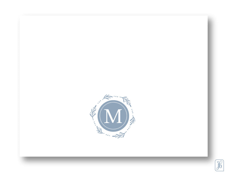 Garland Monogram Note Card