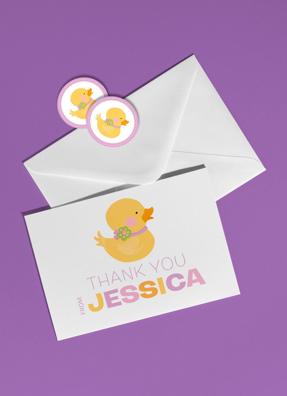 Girl Ducky Note Card