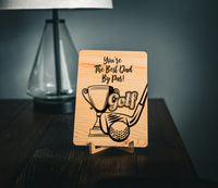 Golf Dad Laser Greeting Card