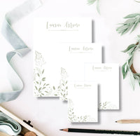 Green Leaves Note Pad Set