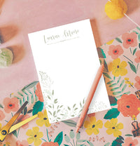 Green Leaves Note Pad