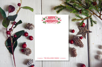 Happy Holly Holidays Notepad