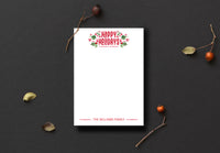 Happy Holly Holidays Notepad