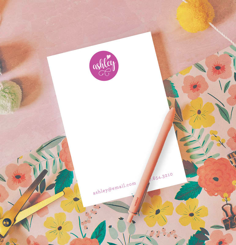 Heart Circle Notepad