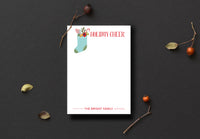 Holiday Cheer Stocking Notepad
