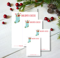 Holiday Cheer Stocking Notepad