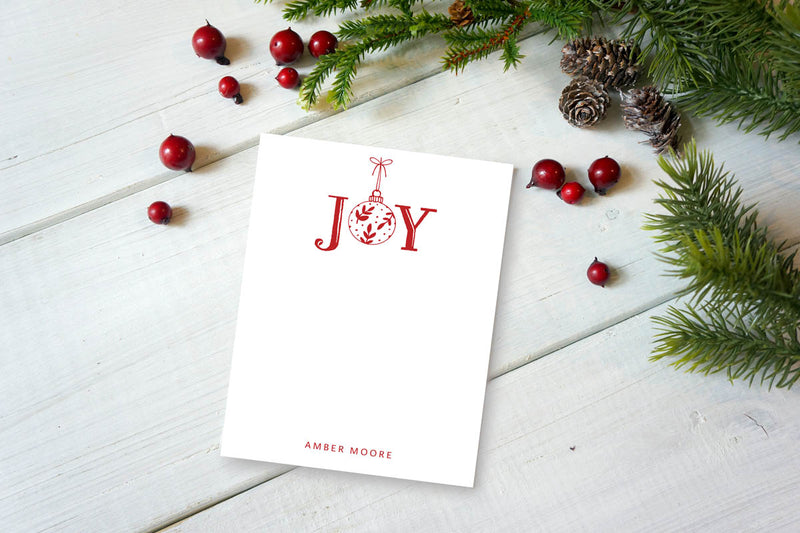 JOY Ornament Notepad