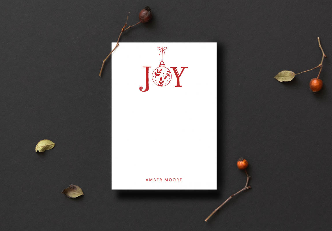 JOY Ornament Notepad