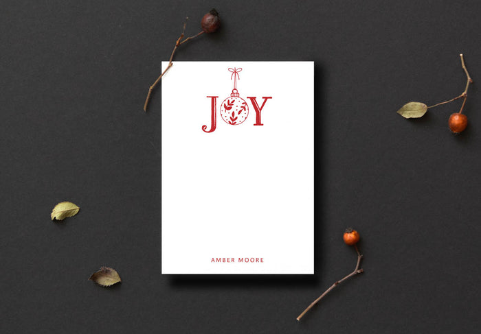 JOY Ornament Notepad