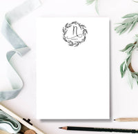 Letter Name Laurel Notepad