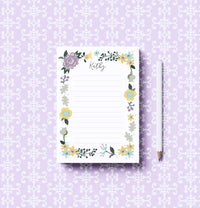 Limerick Hill Floral Notepad | Floral Writing Pad for Home