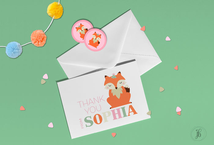 Little Fox Note Card