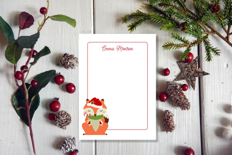 Little Holiday Fox Notepad