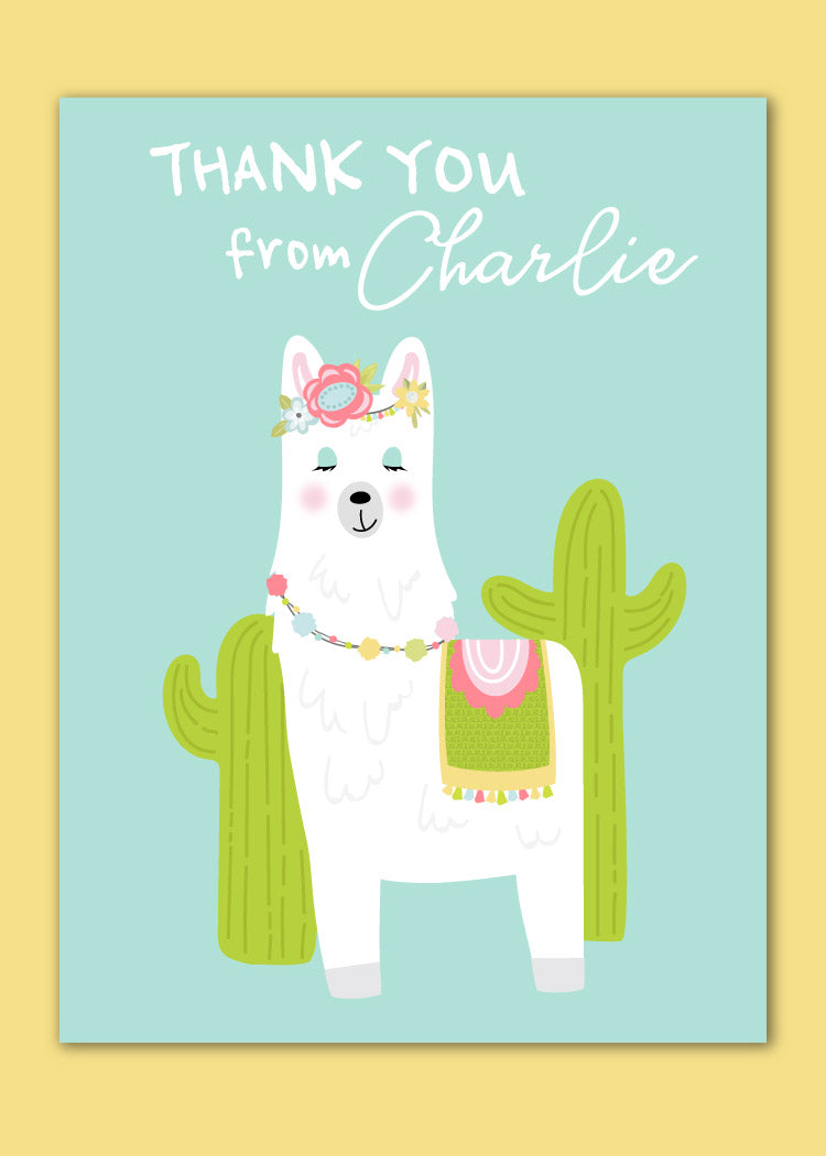 Llama Note Card