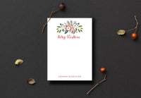 Christmas Bouquet Notepad