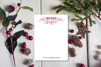 Christmas Leaves Holiday Notepad